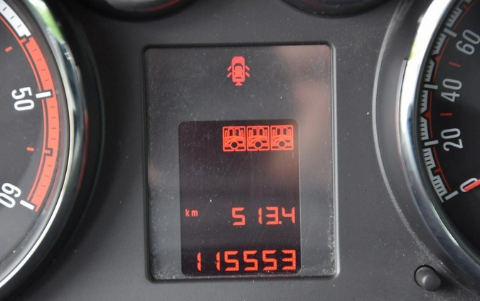 Opel Meriva cena 19899 przebieg: 115000, rok produkcji 2011 z Nysa małe 407